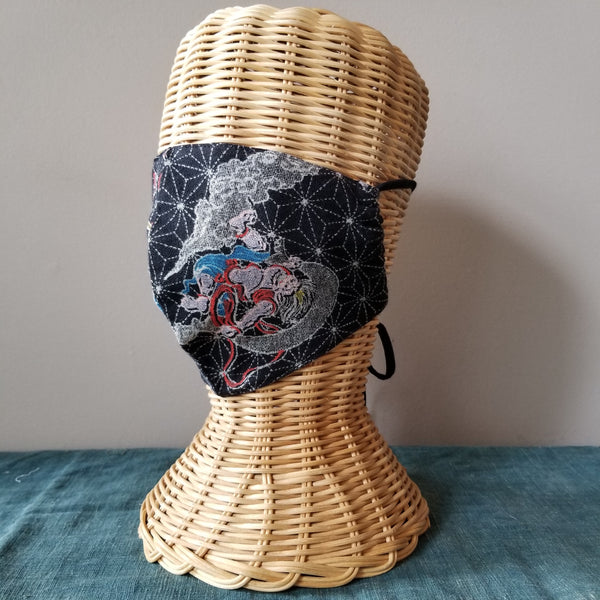 Fujin & Raijin Fabric Masks tie up