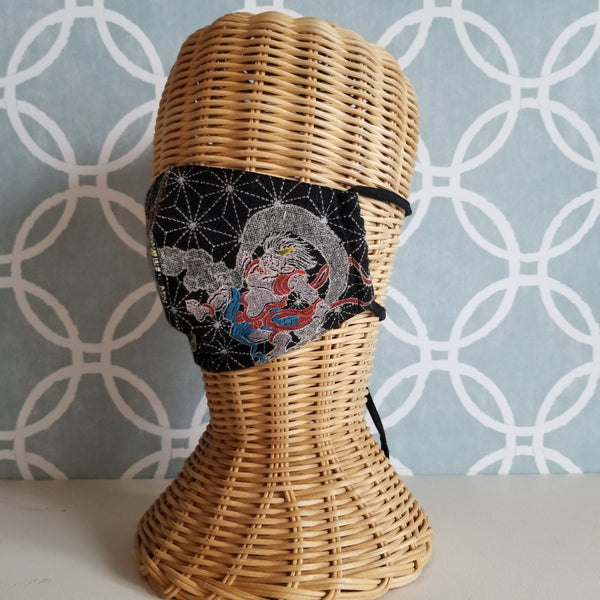 Fujin & Raijin Fabric Masks tie up