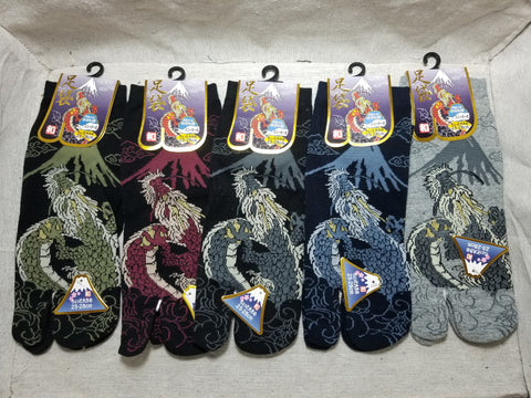 Dragon Print Tabi Socks