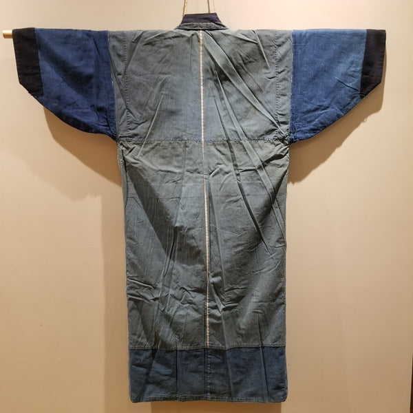 Aizome Indigo Antique Reversible Folk Boro Noragi