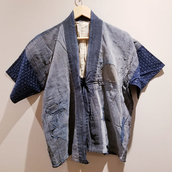 Aizome Indigo Antique Folk Boro Noragi Jacket