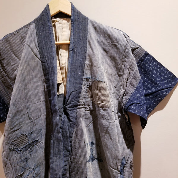 Aizome Indigo Antique Folk Boro Noragi Jacket