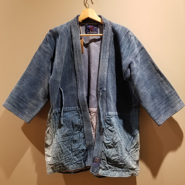 1970s ANTIQUE INDIGO KENDO SASHIKO SWORDMAN JACKET