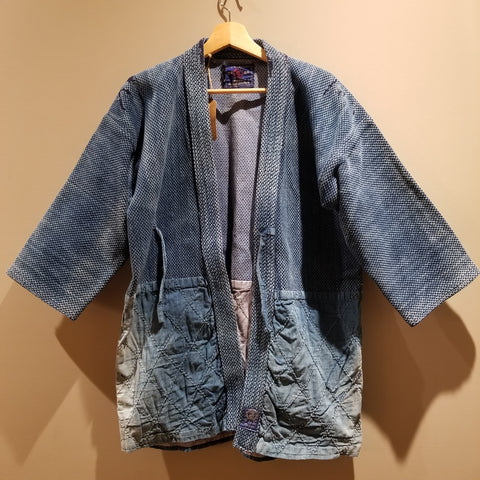 1970s ANTIQUE INDIGO KENDO SASHIKO SWORDMAN JACKET