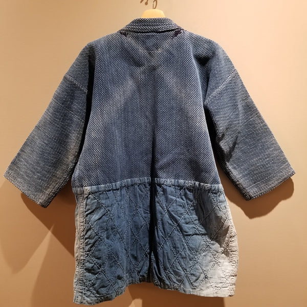 1970s ANTIQUE INDIGO KENDO SASHIKO SWORDMAN JACKET