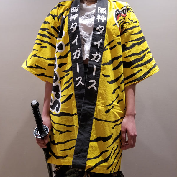 Vintage Hanshin Tigers Japan Baseball Team Happi Jacket
