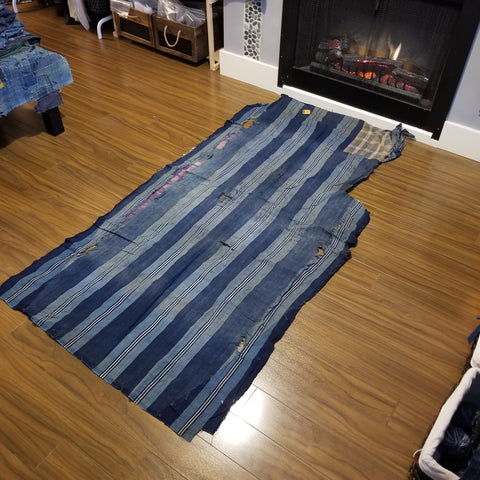 Aizome Indigo Zanshi Fabric