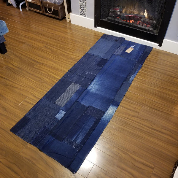 Aizome Indigo Patchwork Fabric 65cm x 165cm