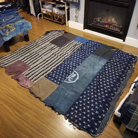 Boro Patchwork Large Fabric Sheet