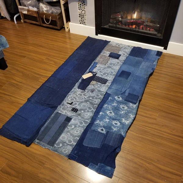 Boro Patchwork Indigo Fabric