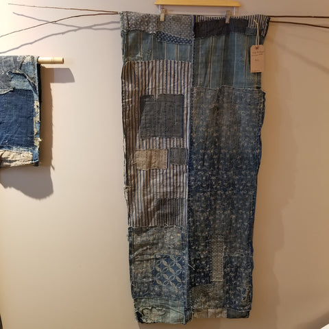 Katazome Zanshi Boro Patchwork Fabric