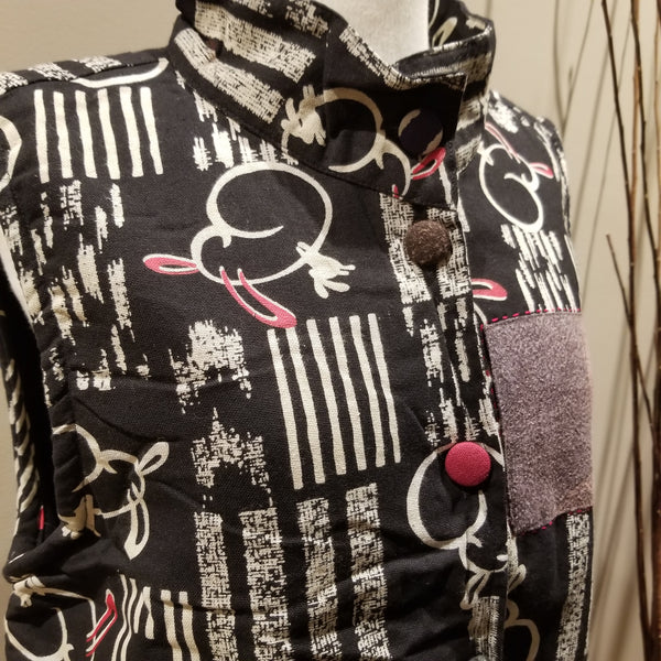 Black vest two layer