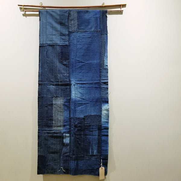Aizome Indigo Patchwork Fabric 65cm x 165cm