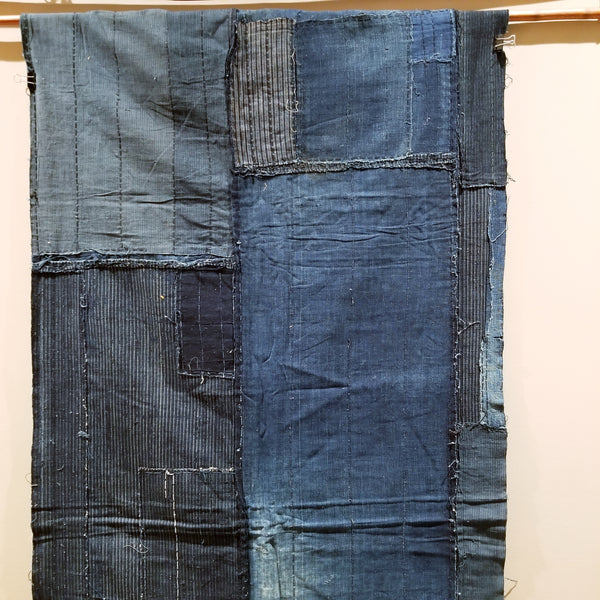 Aizome Indigo Patchwork Fabric 65cm x 165cm