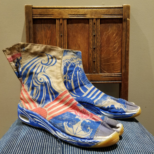 Big Waves & One Piece Sunny Coffee Dye Tabi Shoes - Size Japan 27