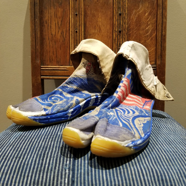 Big Waves & One Piece Sunny Coffee Dye Tabi Shoes - Size Japan 27