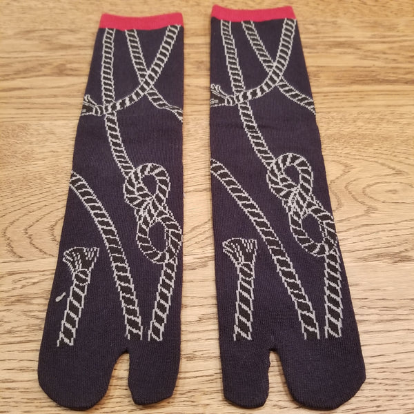 Rope pattern Tabi Socks( high ankle length)
