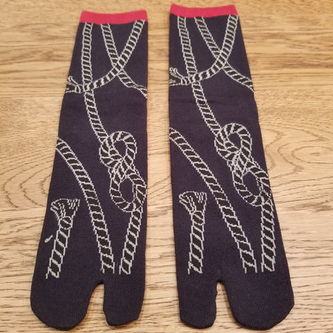 Rope pattern Tabi Socks( high ankle length)