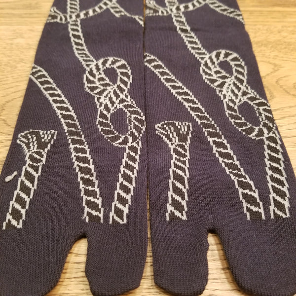 Rope pattern Tabi Socks( high ankle length)