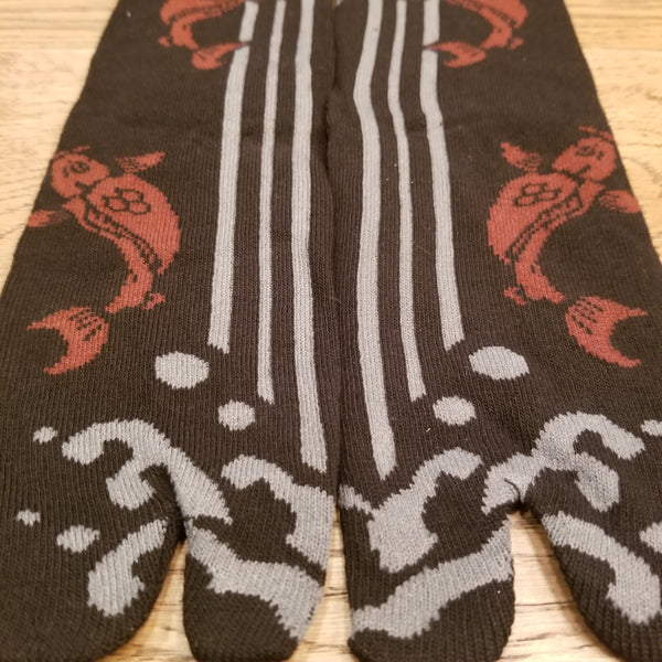 Happy koi fish Tabi Socks( high ankle length)