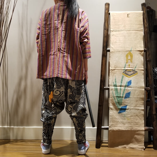 Vintage Kasuri Reversible Folk Farmer's Jacket