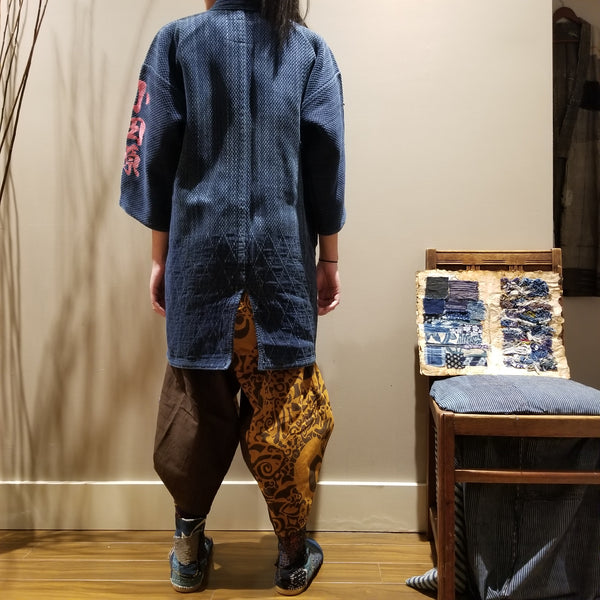 VINTAGE INDIGO KENDO SASHIKO SWORDMAN JACKET 3L