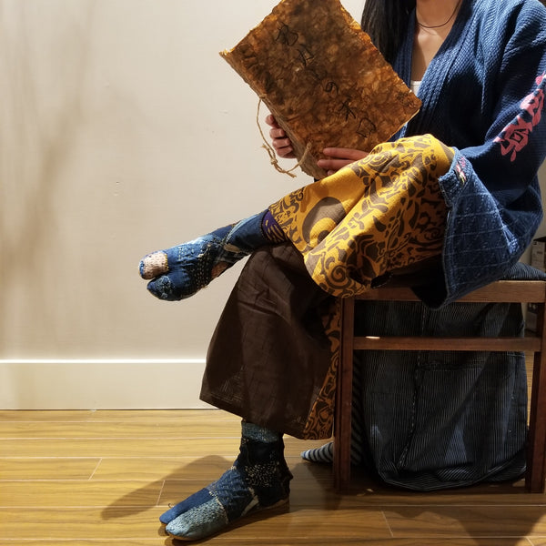 VINTAGE INDIGO KENDO SASHIKO SWORDMAN JACKET 3L