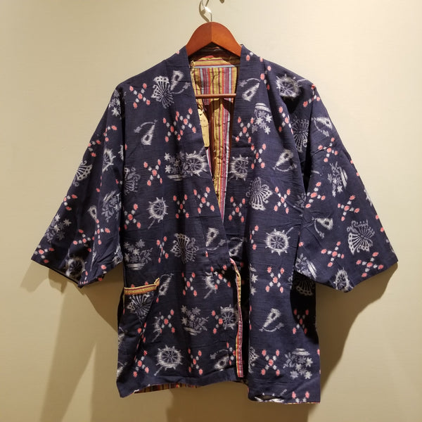 Vintage Kasuri Reversible Folk Farmer's Jacket