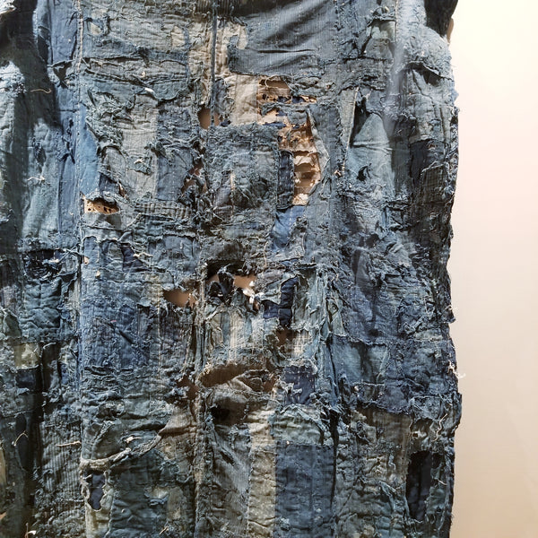 Indigo Boro Patchwork Sashiko Fabric 144cm x 120cm