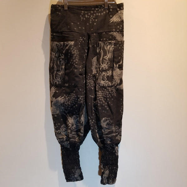 Black Crane Ninja Pants (LONG)