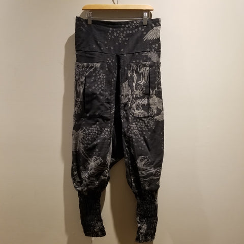 Black Crane Ninja Pants (LONG)