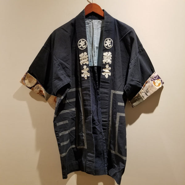 Masaki Dark Indigo Vintage Hanten Jacket