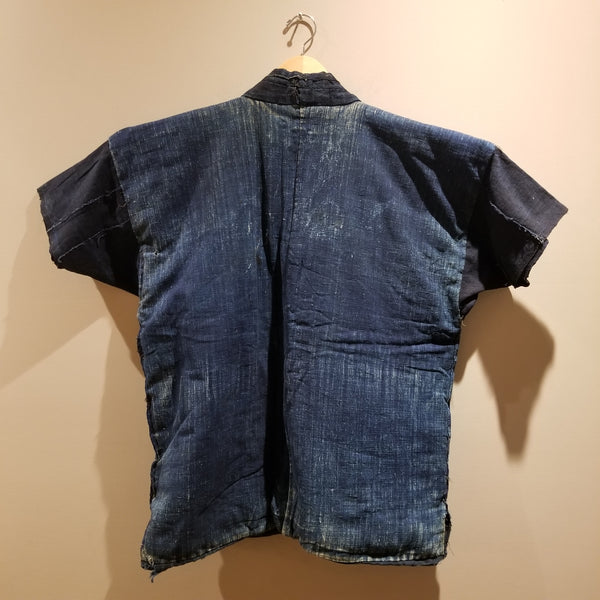 Reversible Thick Laying Boro Indigo Farmer's Noragi Jacket