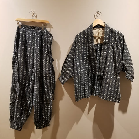 Vintage Kasuri Noragi Set