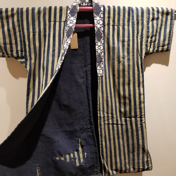 Vintage Folk Shima Farmer's Noragi Reversible