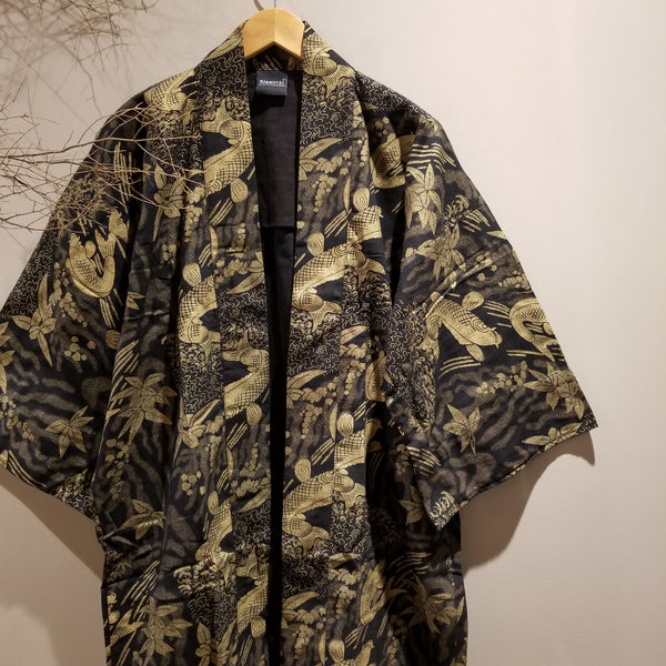 Golden Elite Koi Long Noragi Kimono