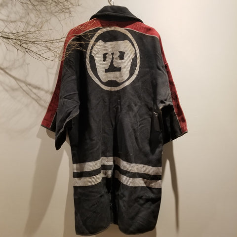 1940-70s Vintage Numazu City Long Japanese Fireman Jacket with pockets