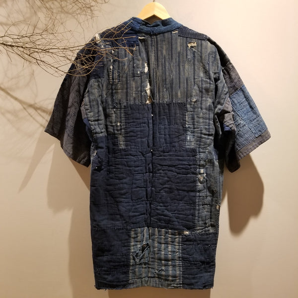 Edo-Meiji Era Antique Boro Patchwork Farmer's Jacket