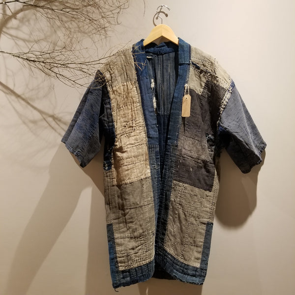 Edo-Meiji Era Antique Boro Patchwork Farmer's Jacket