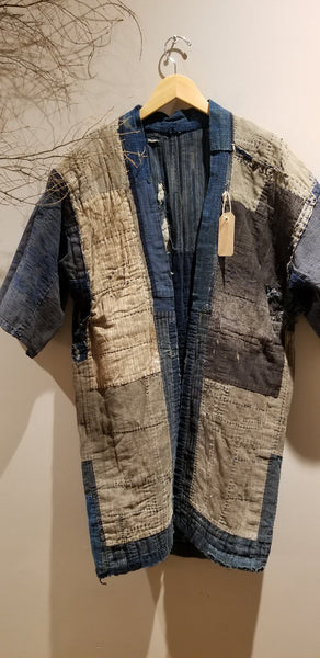 Edo-Meiji Era Antique Boro Patchwork Farmer's Jacket