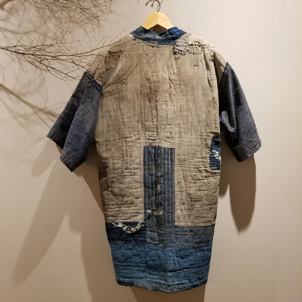 Edo-Meiji Era Antique Boro Patchwork Farmer's Jacket