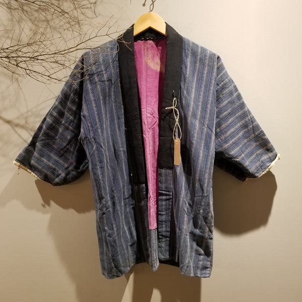 Vintage Reversible Shima Noragi