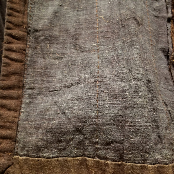 Reversible Indigo Boro Sashiko Shima Noragi