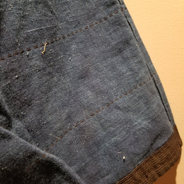 Reversible Indigo Boro Sashiko Shima Noragi