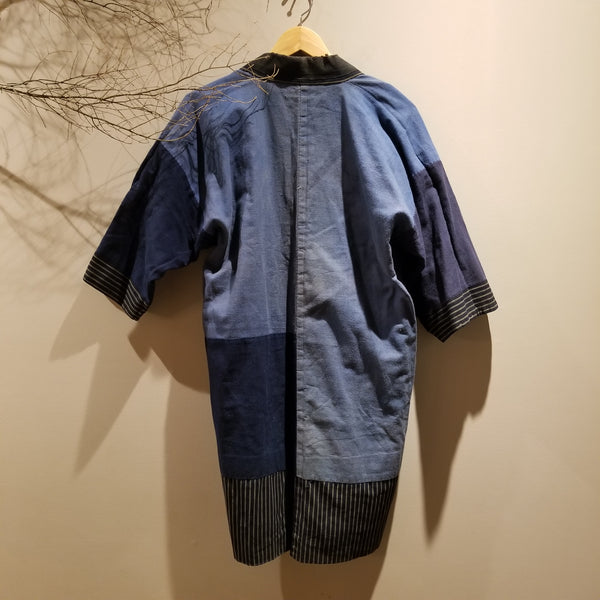 Tohoku Aizome Indigo Shima Reversible Peasant's Noragi