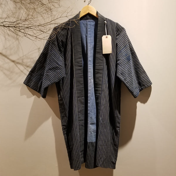 Tohoku Aizome Indigo Shima Reversible Peasant's Noragi