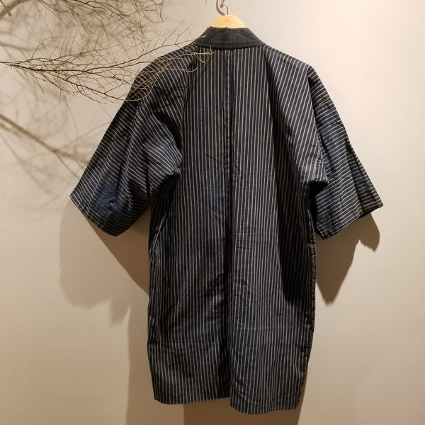 Tohoku Aizome Indigo Shima Reversible Peasant's Noragi