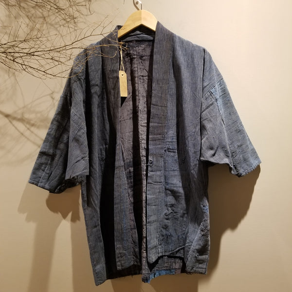 Shima Indigo Boro Reversible Peasant's Noragi