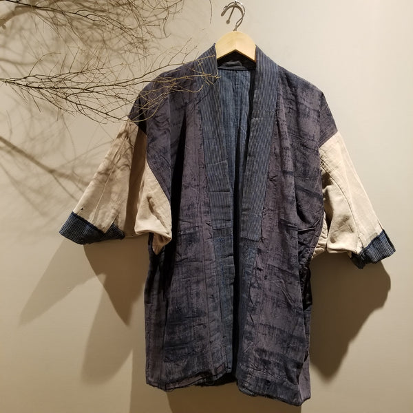 Shima Indigo Boro Reversible Peasant's Noragi