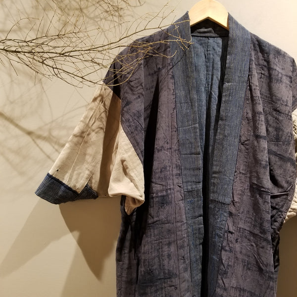 Shima Indigo Boro Reversible Peasant's Noragi
